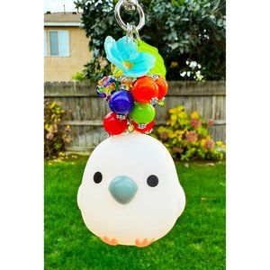 Amuse Kotori Tai Tropical Cockatoo Parrot Keychain Purse Charm